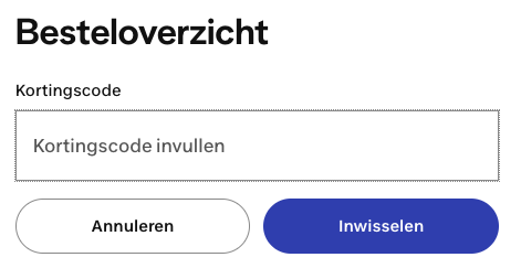 Kortingscode